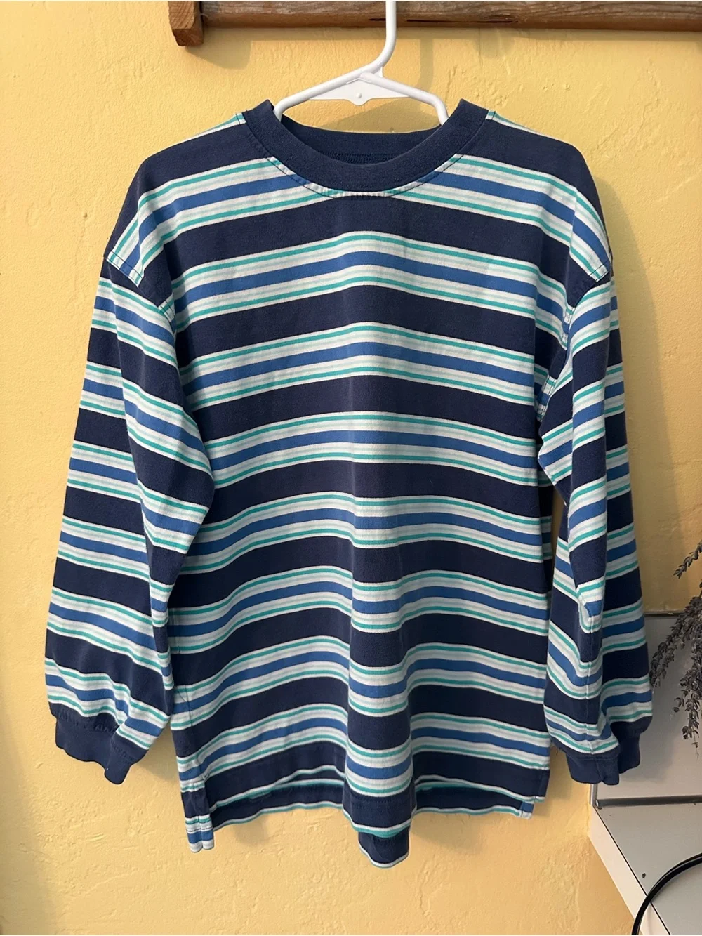 Vintage Gymboree Rainbow Tag Striped Long Sleeve Tee